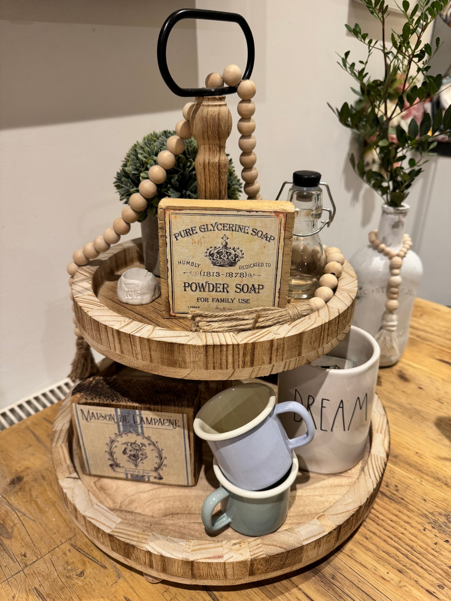Reclaimed Wooden Block Sign