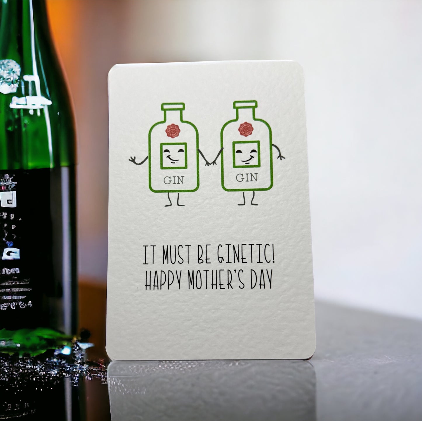 Handcrafted 'IT MUST BE GINETIC!' HAPPY MOTHER'S DAY card