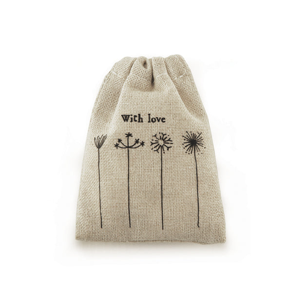 Small drawstring bag - With love