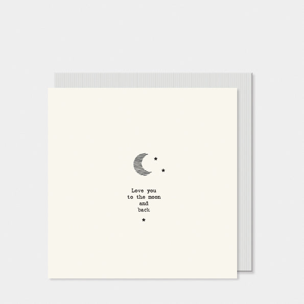 Square card - Moon / Love you to the moon and back