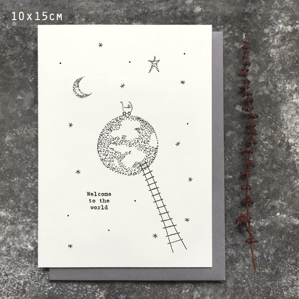 Out of this world card - Welcome to the world