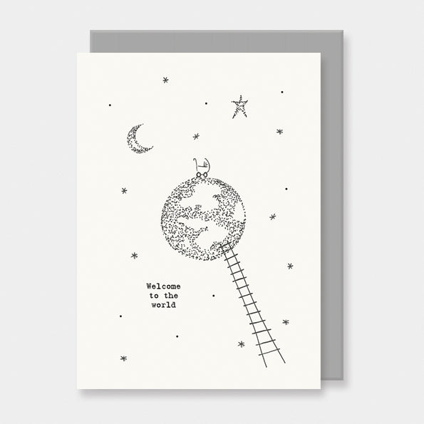 Out of this world card - Welcome to the world