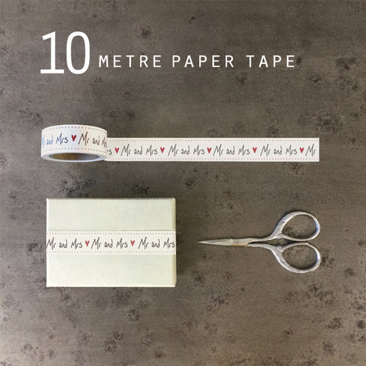 Paper tape hand written - Mr and Mrs