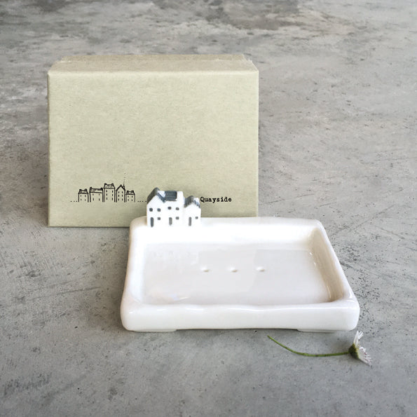 Soap dish with houses & steps - Quayside