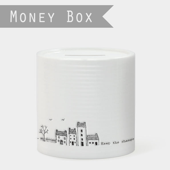 Porcelain money box - Keep the change