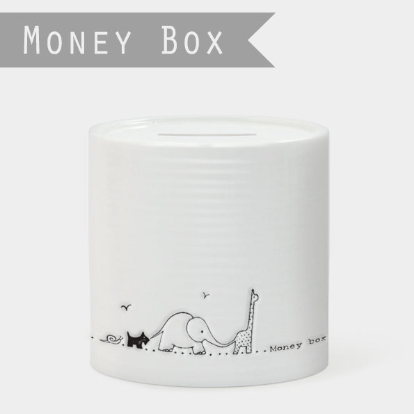 Porcelain money box - Nursery animals