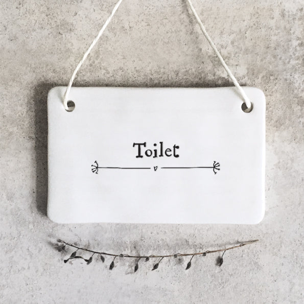 Porcelain sign - Toilet