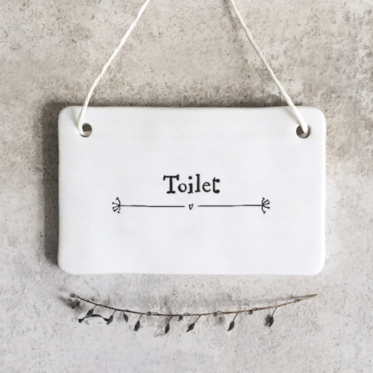 Porcelain sign - Toilet