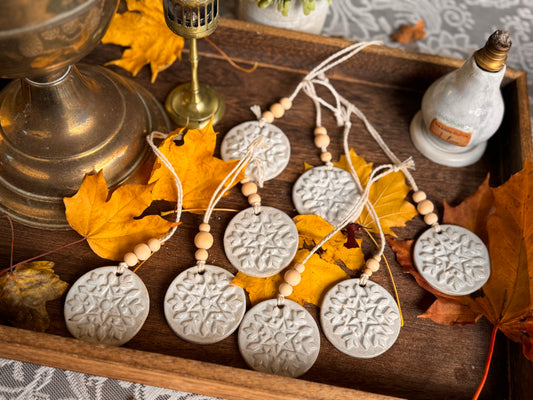 Handmade Glazed Ceramic Ornament - Christmas Star