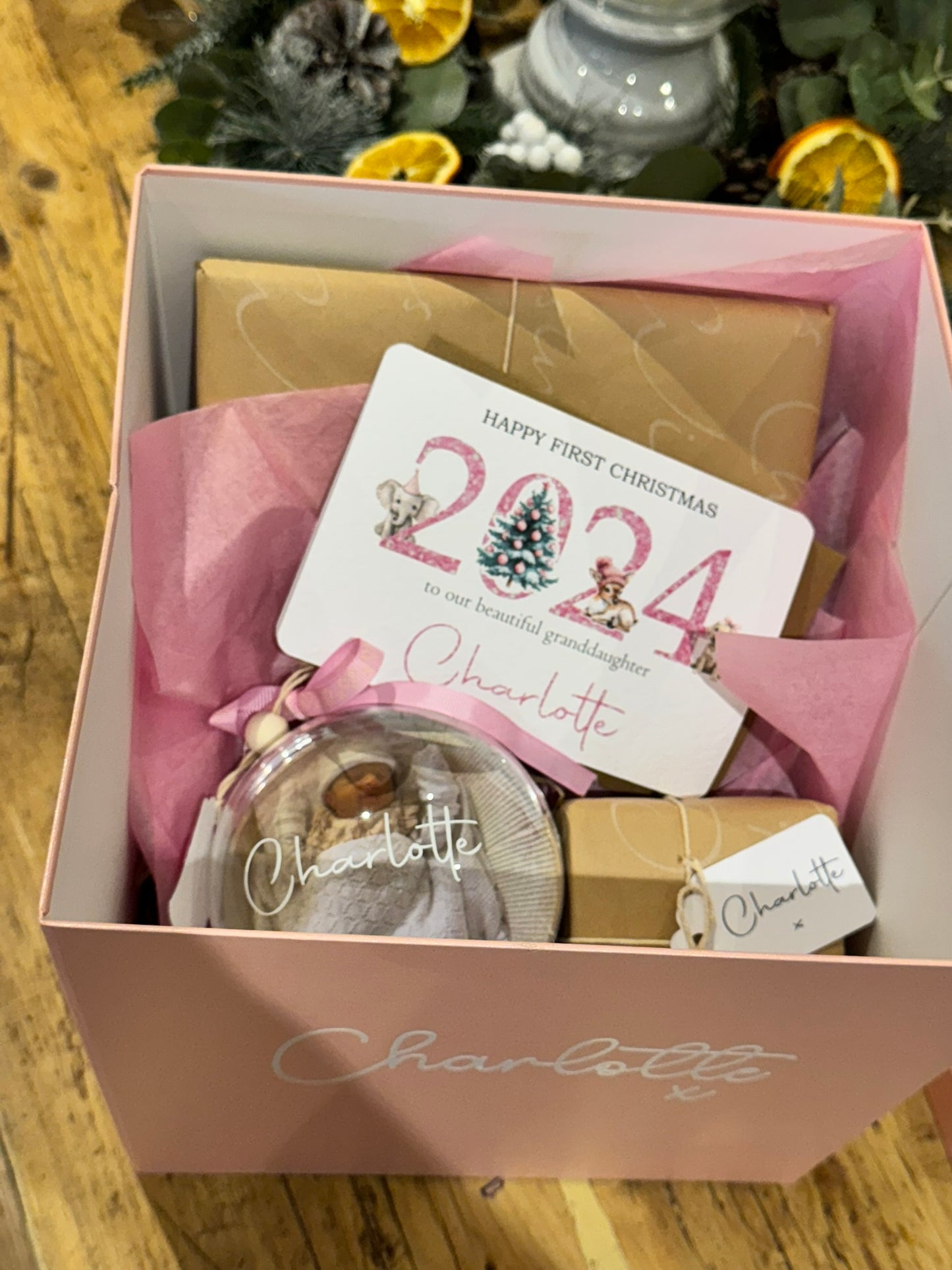 Personalised Handcrafted ‘HAPPY FIRST CHRISTMAS’ card