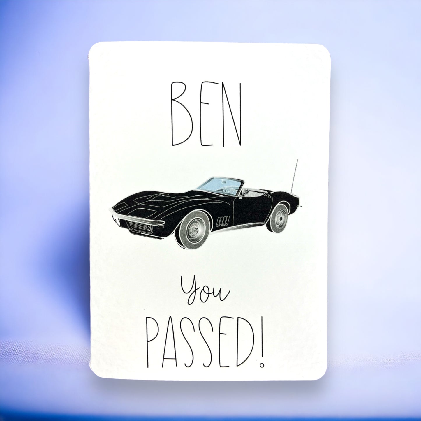 Personalised Handcrafted 'YOU PASSED' card