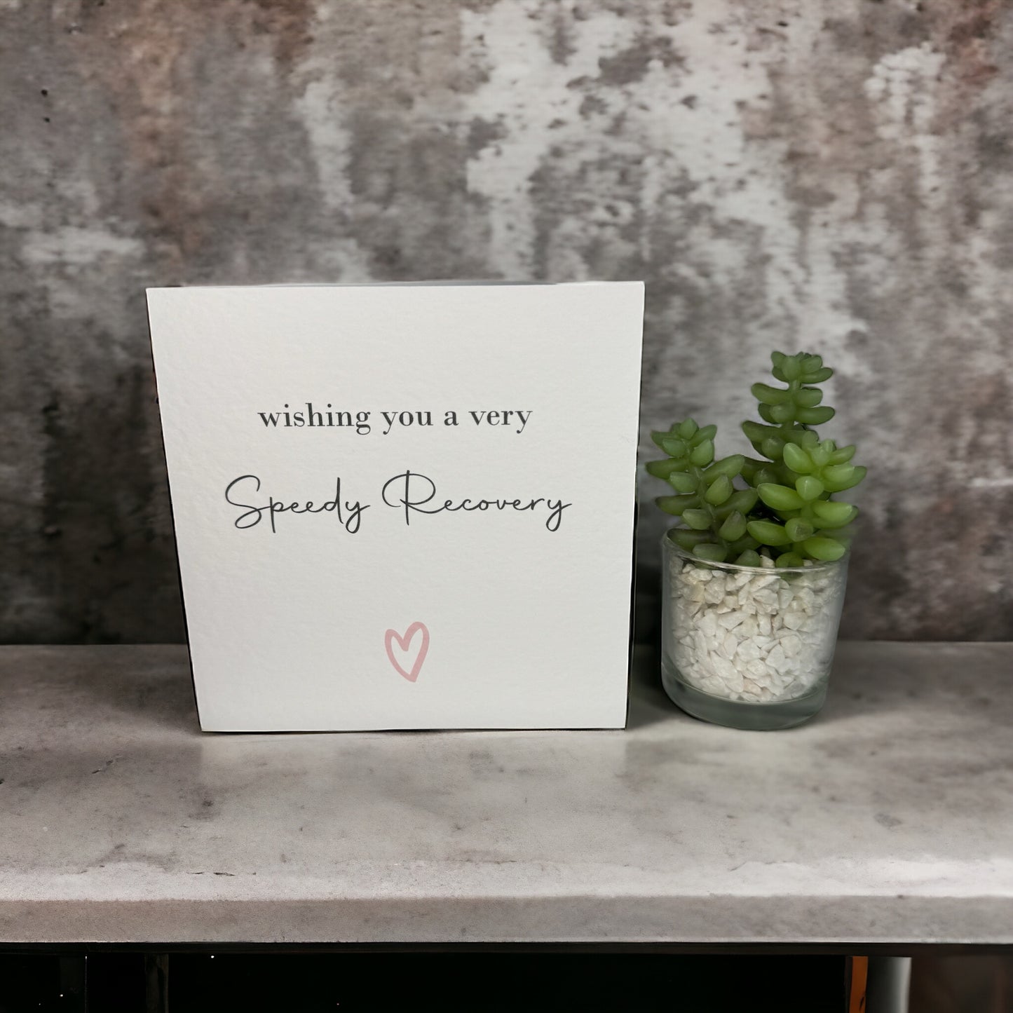 Handcrafted SPEEDY RECOVERY square card