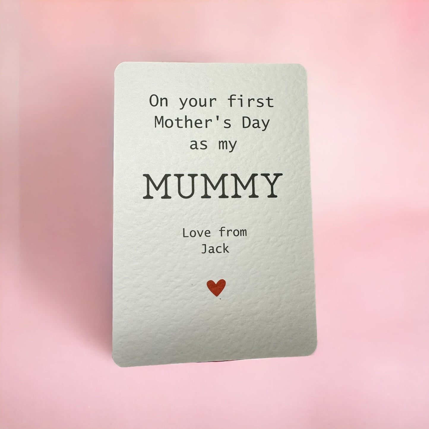 PERSONALISED Handcrafted 'FIRST MOTHER'S DAY' card