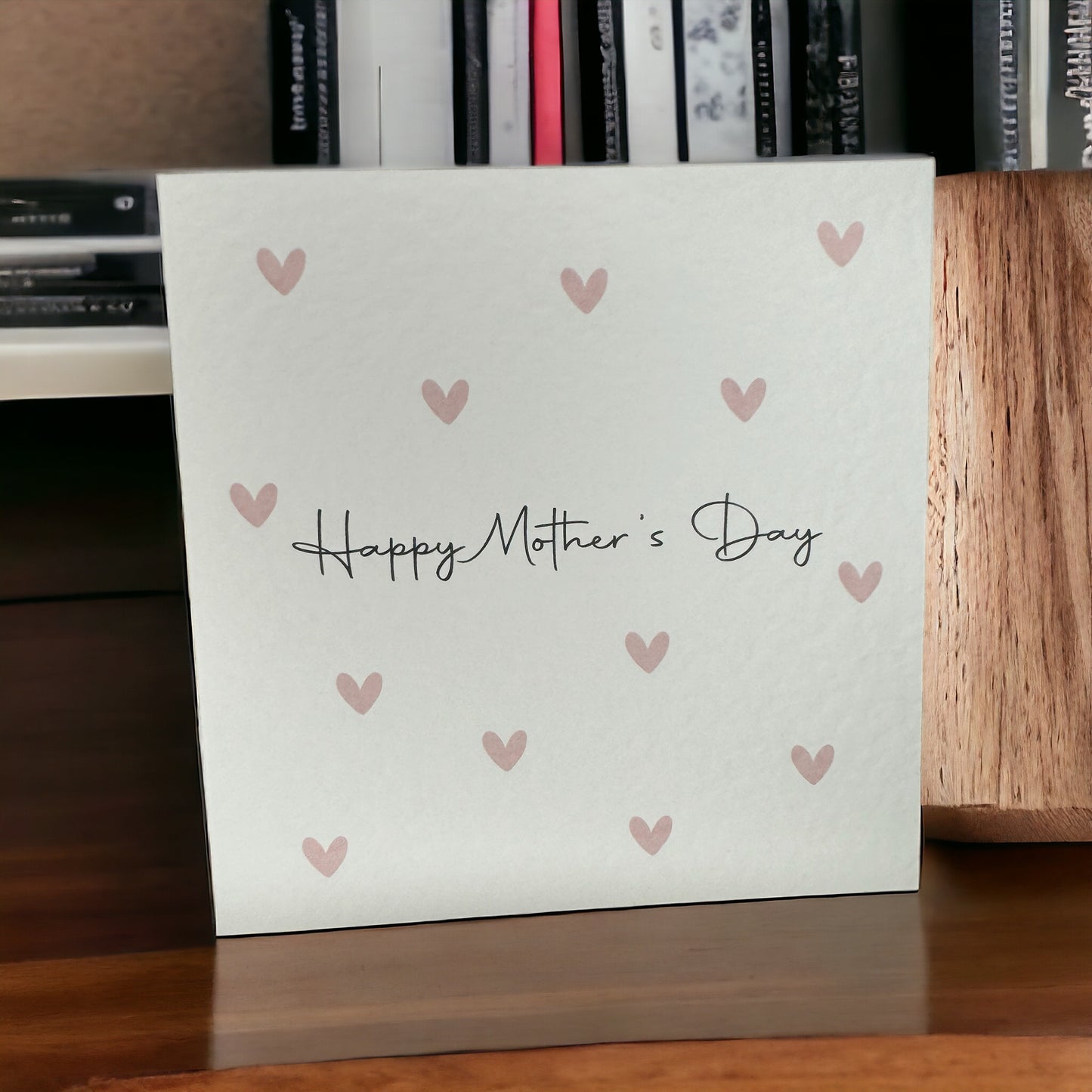 Handcrafted 'HAPPY MOTHER'S DAY ' hearts square card