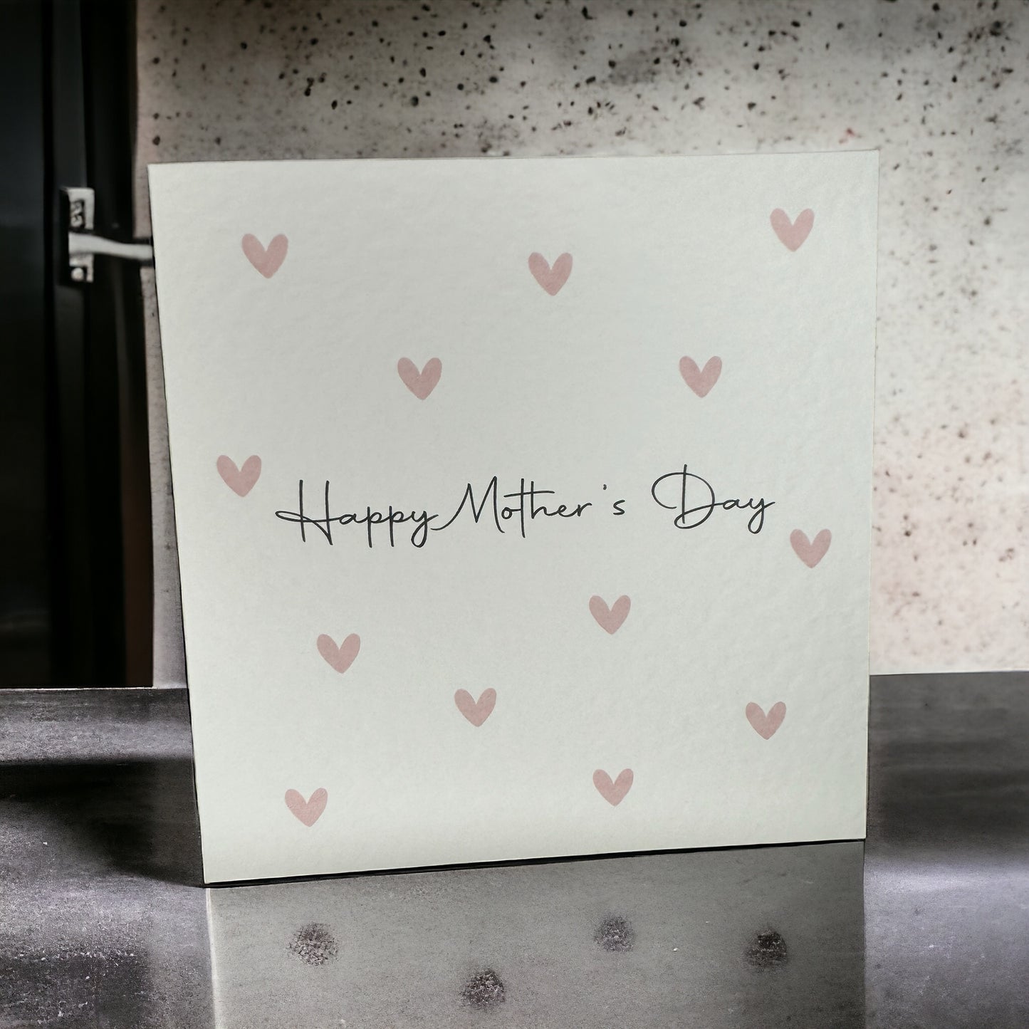 Handcrafted 'HAPPY MOTHER'S DAY ' hearts square card