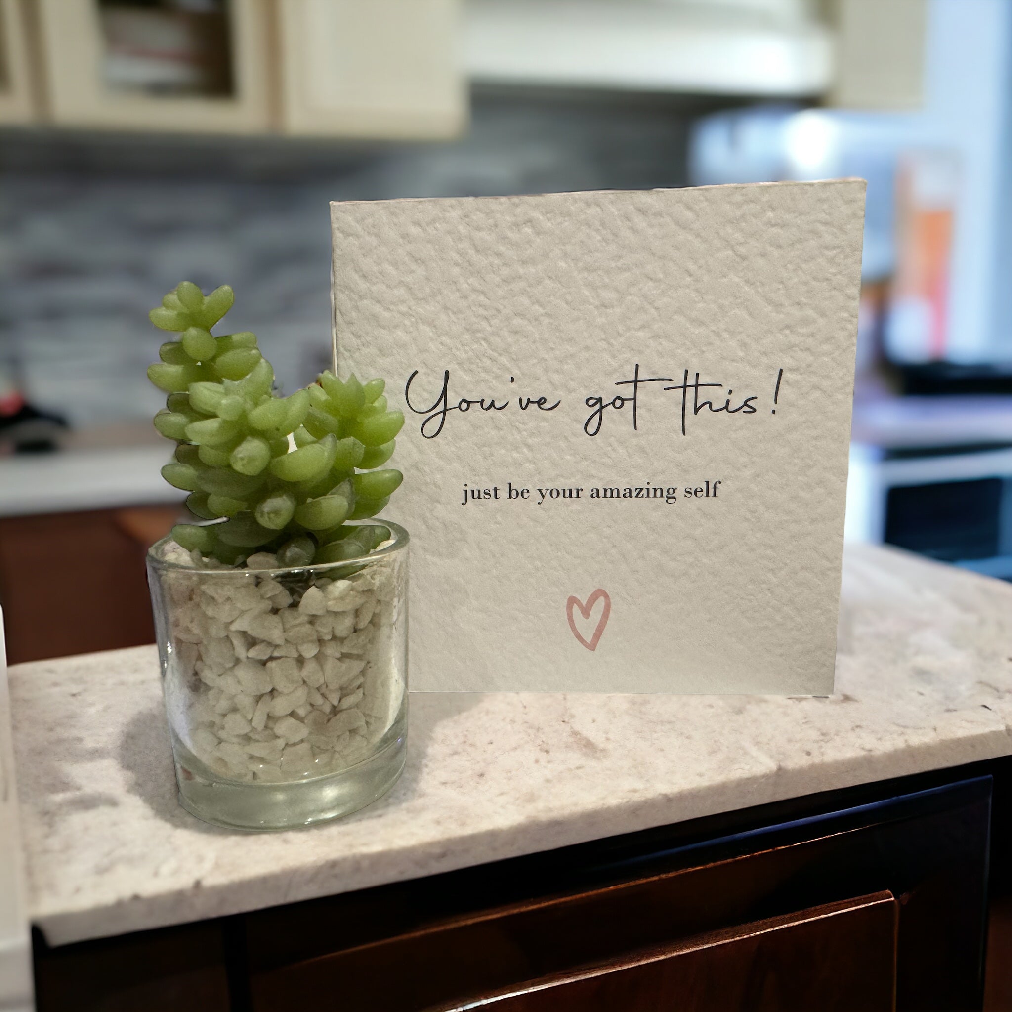 Handcrafted YOU'VE GOT THIS! JUST BE YOUR AMAZING SELF square card ...