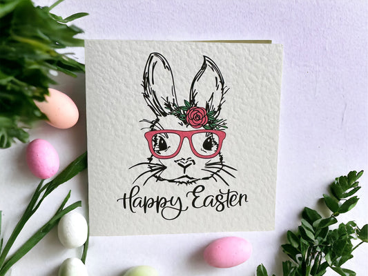 Handcrafted EASTER BUNNY card