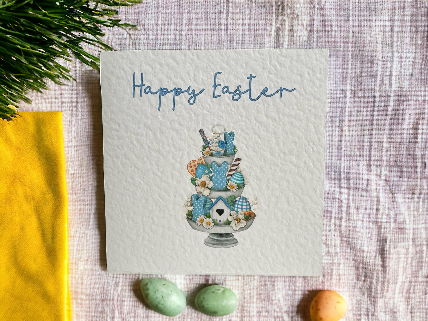 Handcrafted EASTER TRAY card