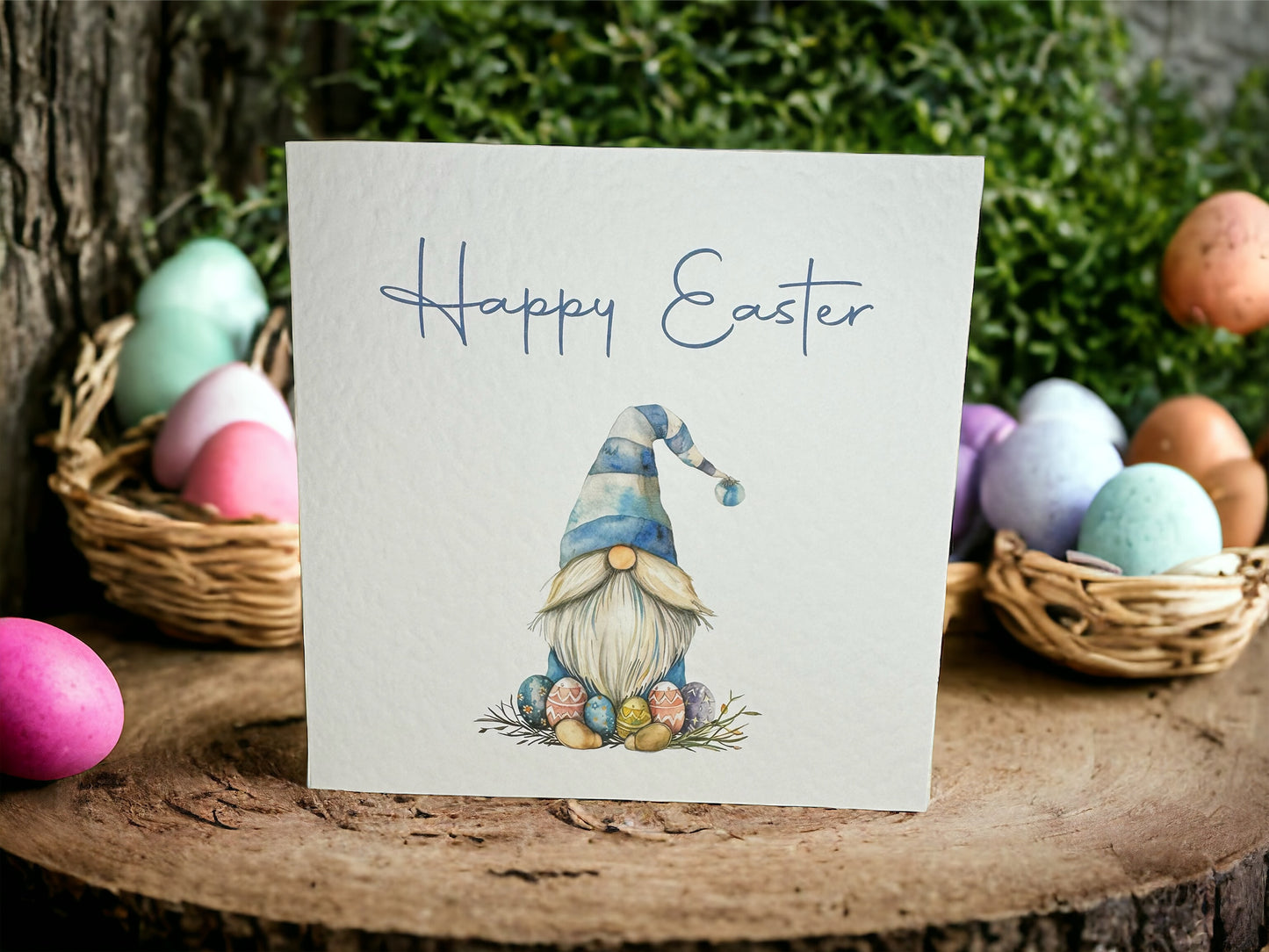 Handcrafted EASTER GNOME card